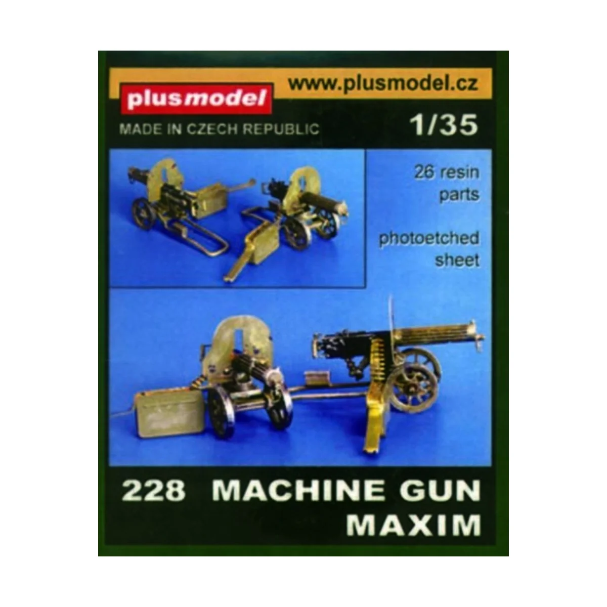Maschinengewehr Maxim, 1/35 - Plus model 228 Maschinengewehr Maxim, 1/35 - Plus model 228