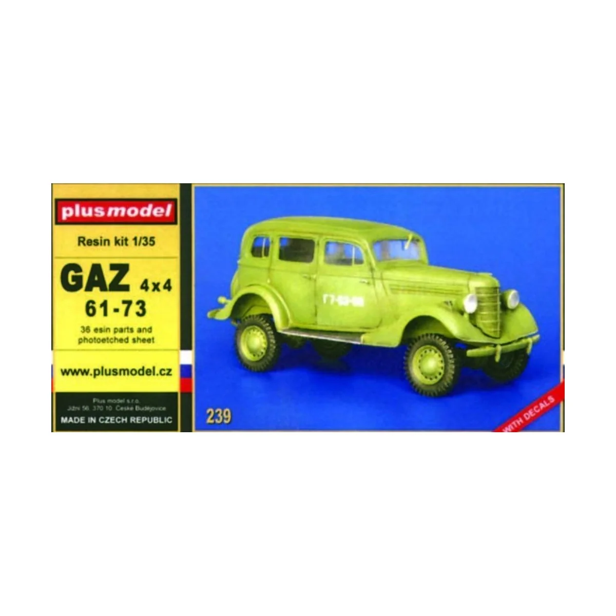 GAZ 4x4 61-73, 1/35 - Plus model 239 GAZ 4x4 61-73, 1/35 - Plus model 239