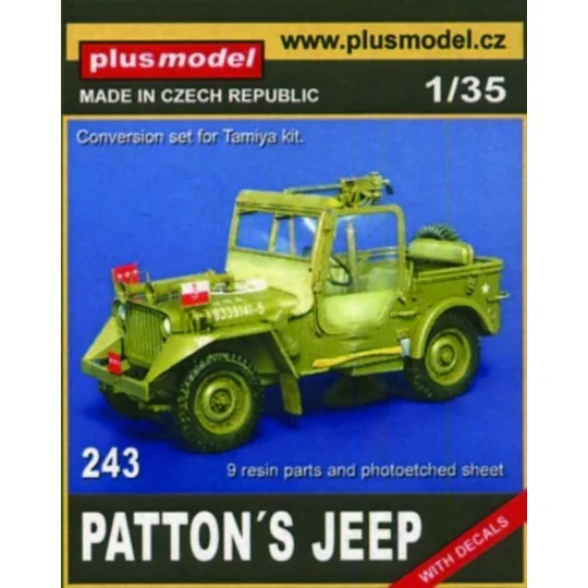 Patton's Jeep für Tamiya Bausatz - Plus model 243