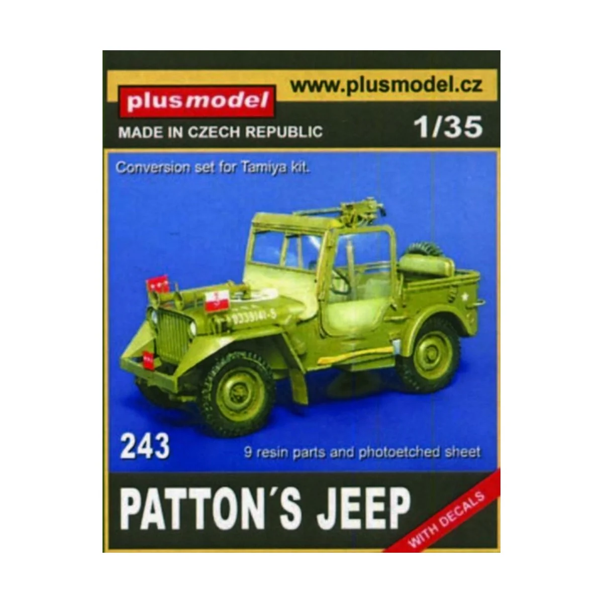 Patton's Jeep für Tamiya Bausatz - Plus model 243