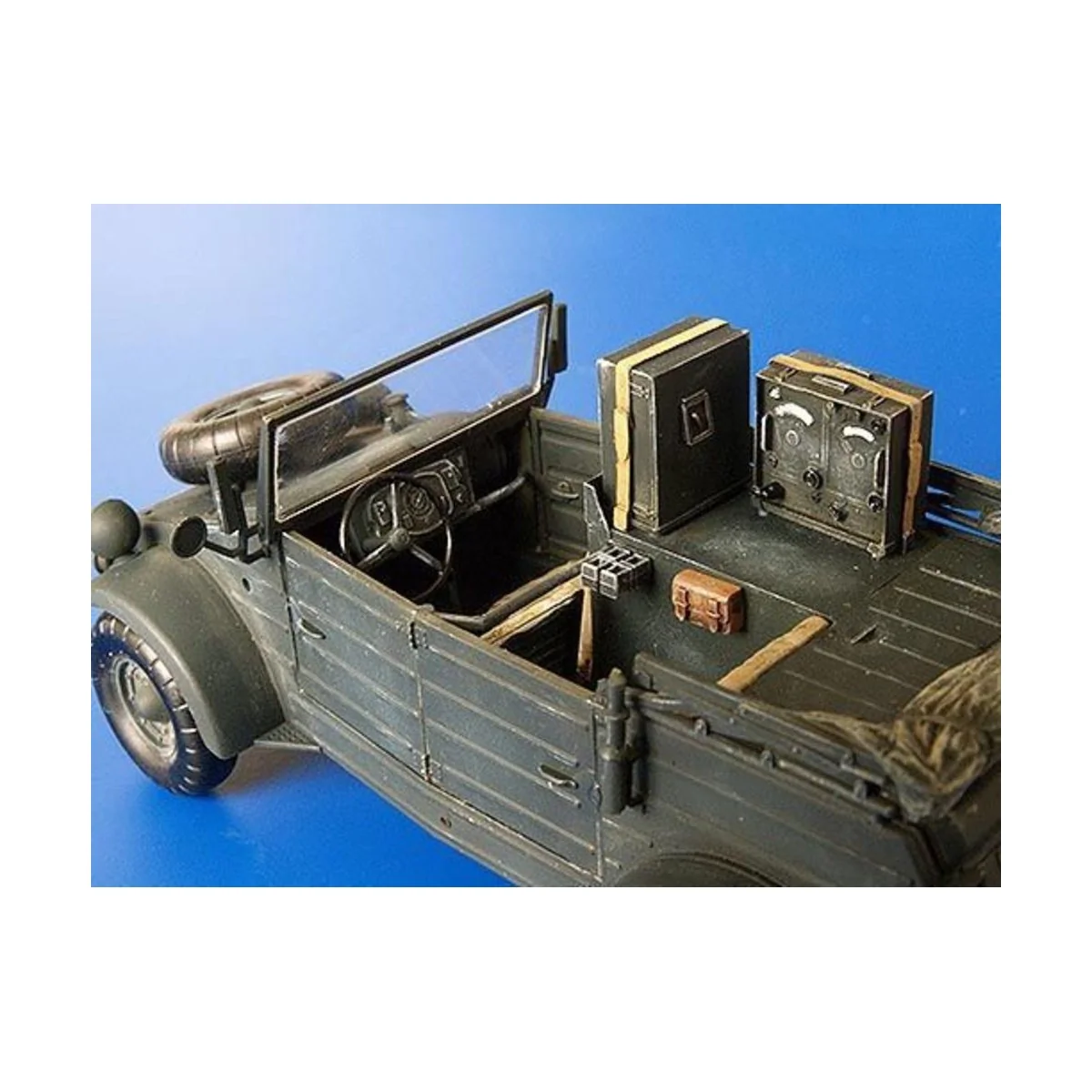 Kübelwagen Radio Car Kfz. 2 Umbau Set für Tamiya Bausatz, 1/35 - Pl...