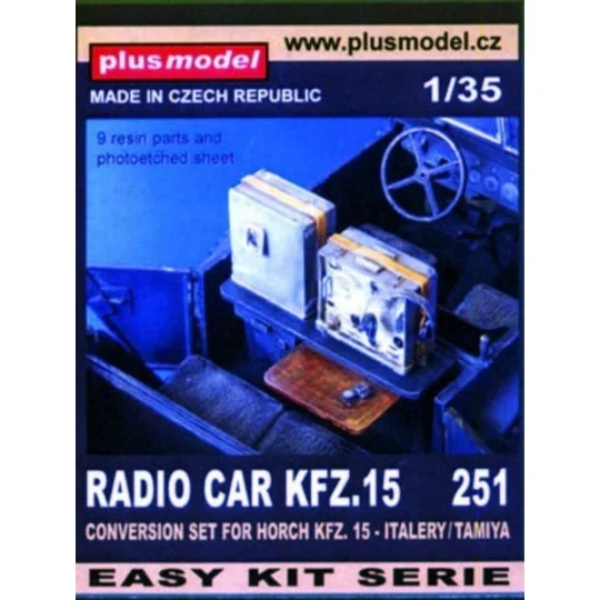 Funkwagen Kfz. 15 für Tamiya Bausatz, 1/35 - Plus model 251 Funkwagen Kfz. 15 für Tamiya Bausatz, 1/35 - Plus model 251