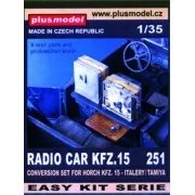 Funkwagen Kfz. 15 für Tamiya Bausatz - Plus model 251