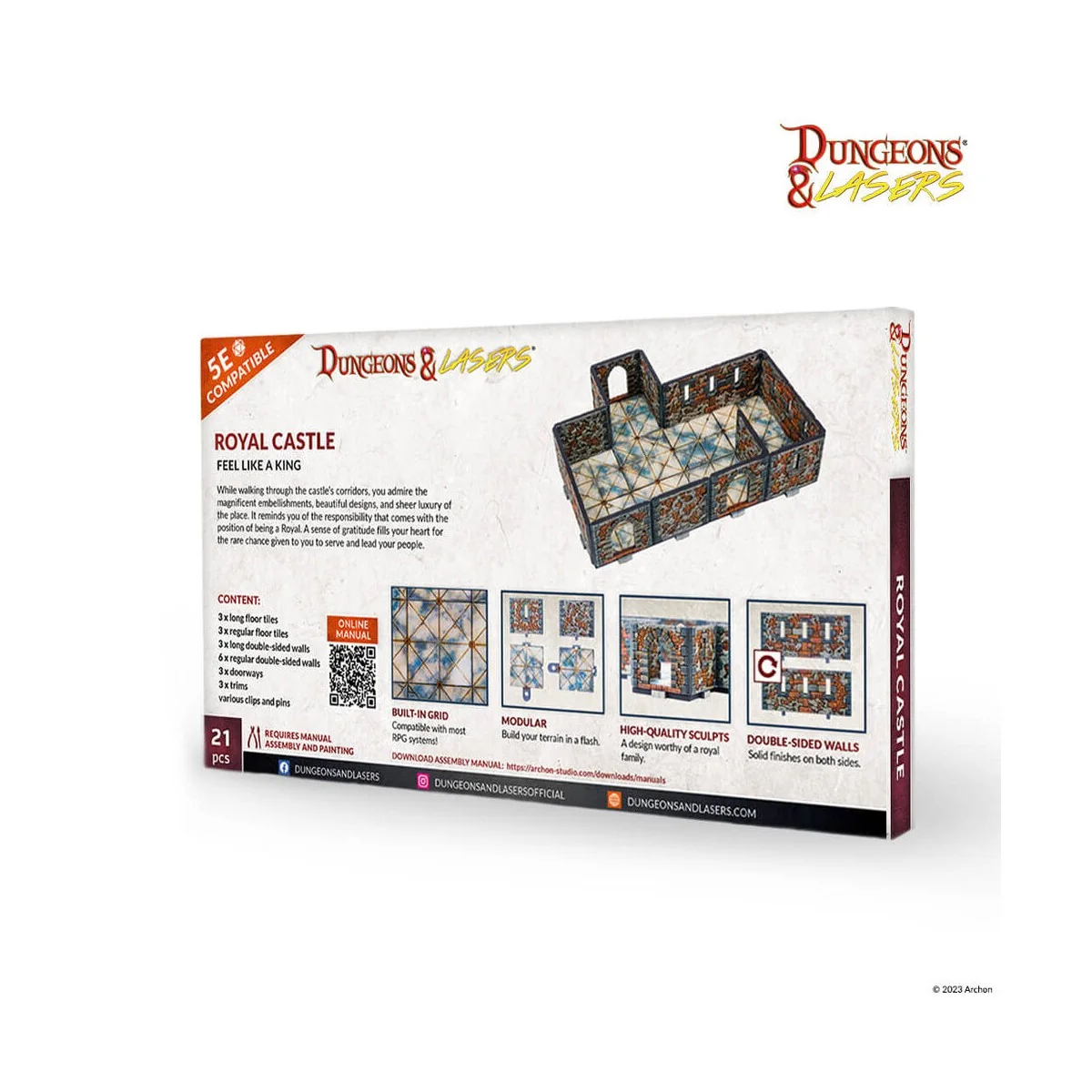 Dungeons & Lasers Expansion Set: ROYAL CASTLE - Archon Studio DNL0050