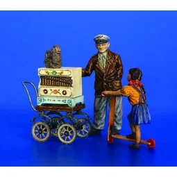 Drehorgelspieler, 1/35 - Plus model 291