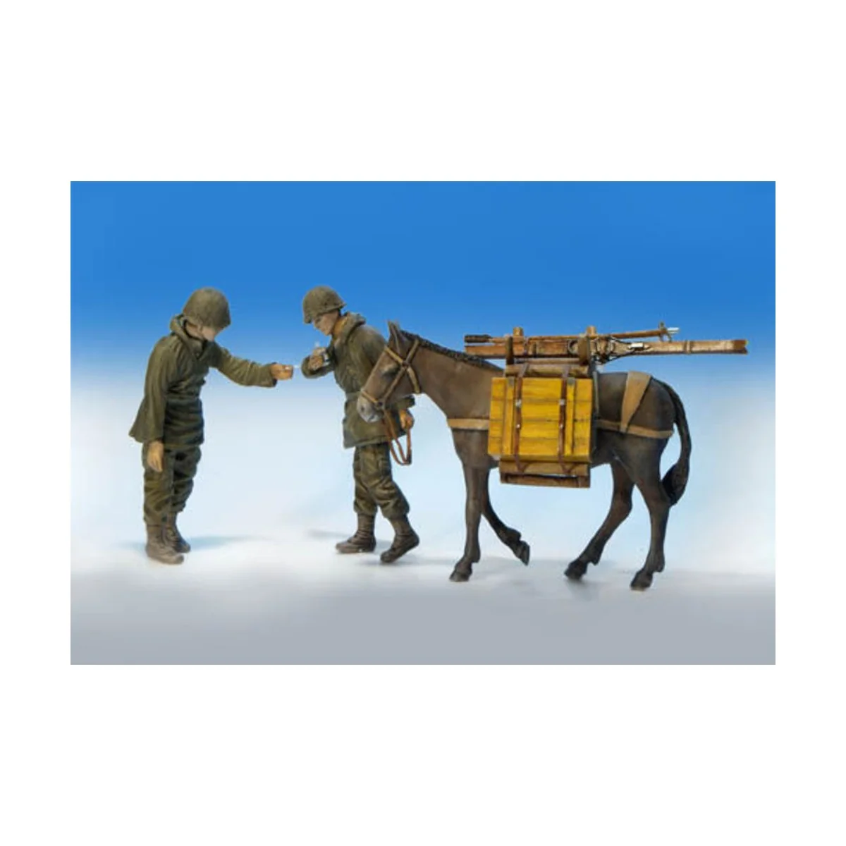 U.S. Infantrist mit Maultier, 1/35 - Plus model 323