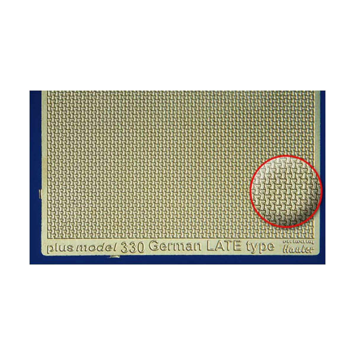 German Late Engraved Plate - Plus model 330