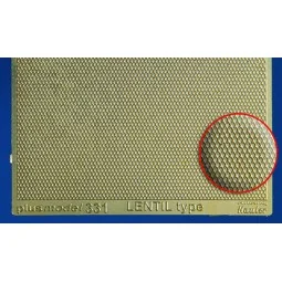 Lentil Type Engraved Plate - Plus model 331