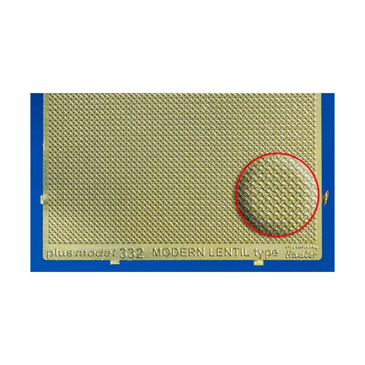 Modern Lentil Engraved Plate, 1/35 - Plus model 332 Modern Lentil Engraved Plate, 1/35 - Plus model 332