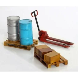 Hubwagen und Paletten, 1/35 - Plus model 345