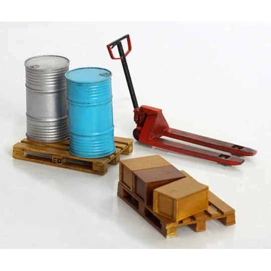 Hubwagen und Paletten, 1/35 - Plus model 345