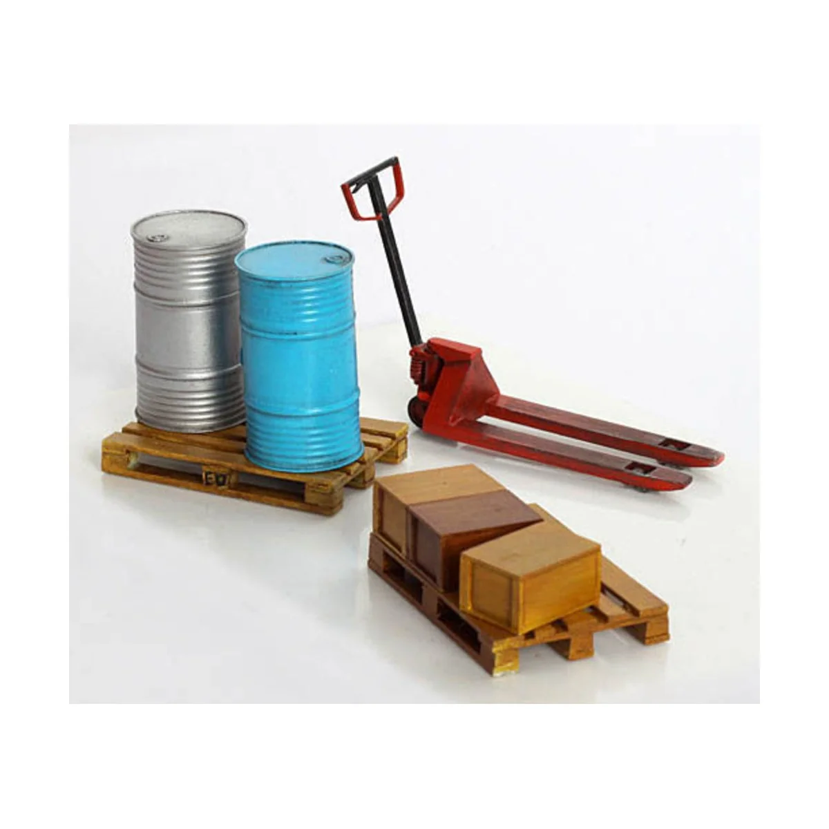 Hubwagen und Paletten, 1/35 - Plus model 345