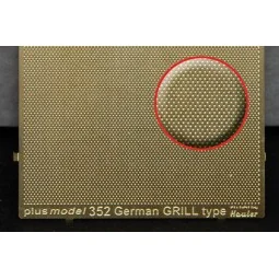 Engraved plate - German Grill, 1/35 - Plus model 352