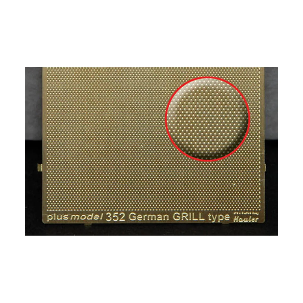 Engraved plate - German Grill, 1/35 - Plus model 352