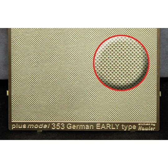 Engraved plate - German Early - Plus model 353
