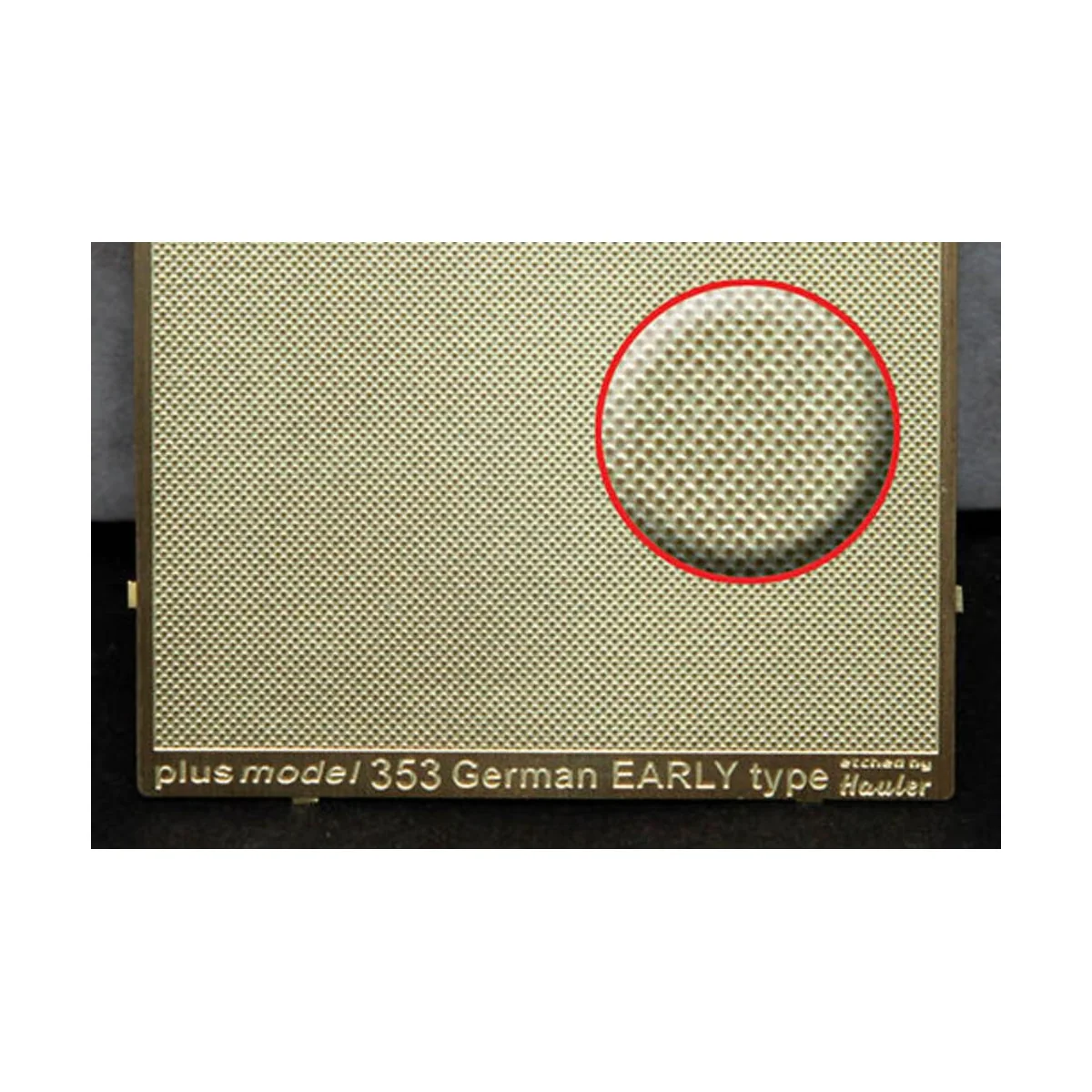 Engraved plate - German Early, 1/35 - Plus model 353