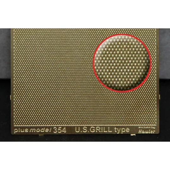 Engraved plate - U.S. Grill, 1/35 - Plus model 354