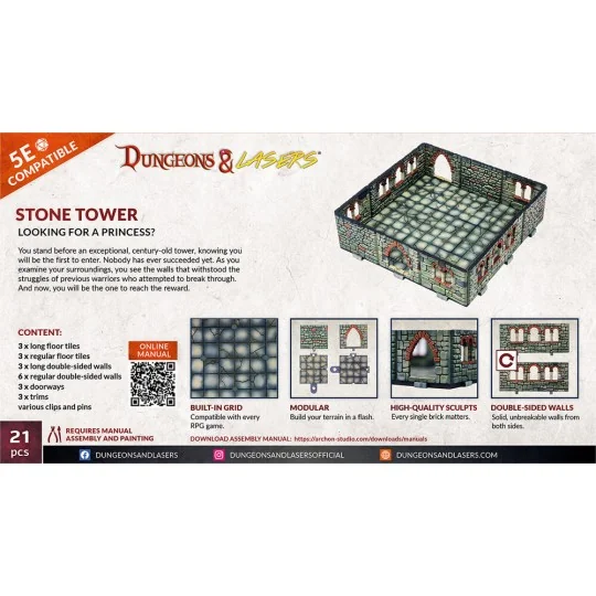 Dungeons & Lasers Expansion Set: STONE TOWER - Archon Studio DNL0052