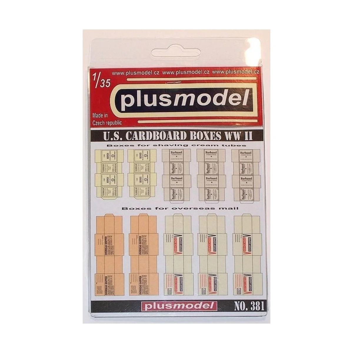 U.S. Faltkartons, 1/35 - Plus model 381