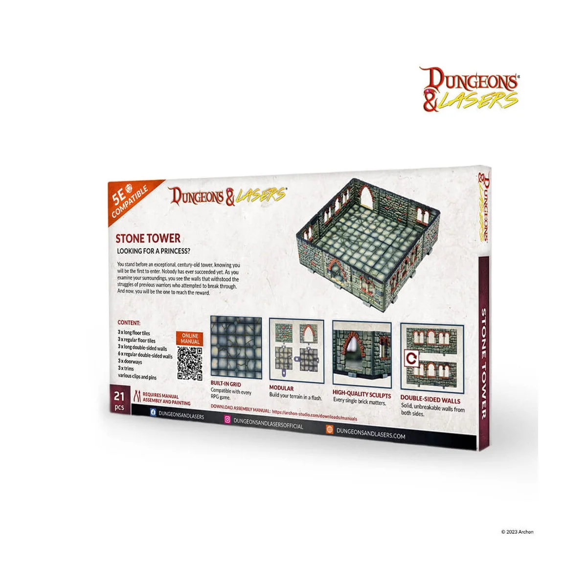 Dungeons & Lasers Expansion Set: STONE TOWER - Archon Studio DNL0052