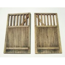 Wooden gate - straight, 1/35 - Plus model 432