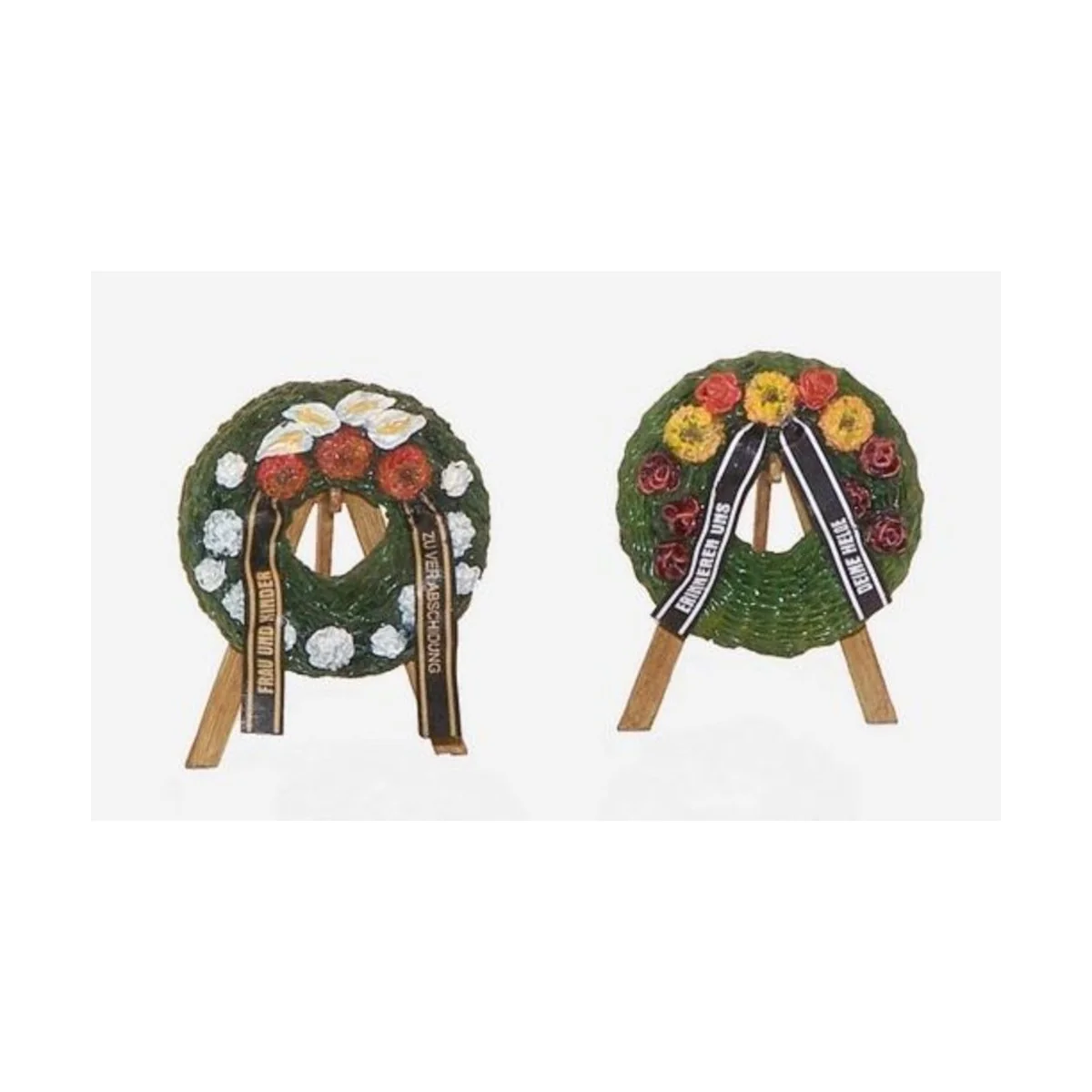 Grabkränze mit Ständern, 1/48 - Plus model 4045