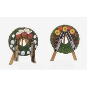 Grabkränze mit Ständern, 1/48 - Plus model 4045