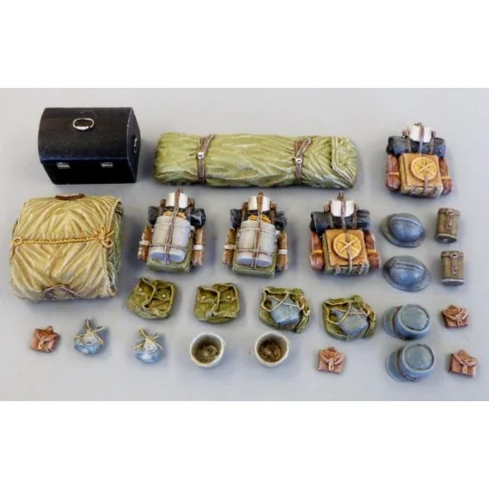 French rucksack WWI, 1/48 - Plus model 4052