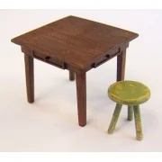 Table and seat, 1/35 - Plus model EL048