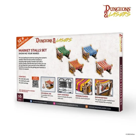Dungeons & Lasers Expansion Set: MARKET STALLS SET - Archon Studio ...