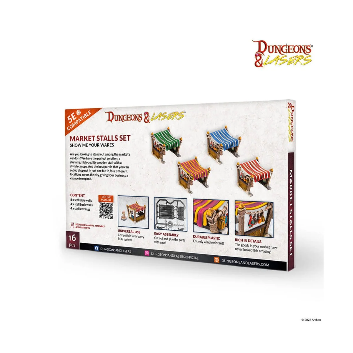 Dungeons & Lasers Expansion Set: MARKET STALLS SET - Archon Studio ...