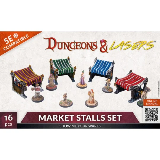 Dungeons & Lasers Expansion Set: MARKET STALLS SET - Archon Studio ...