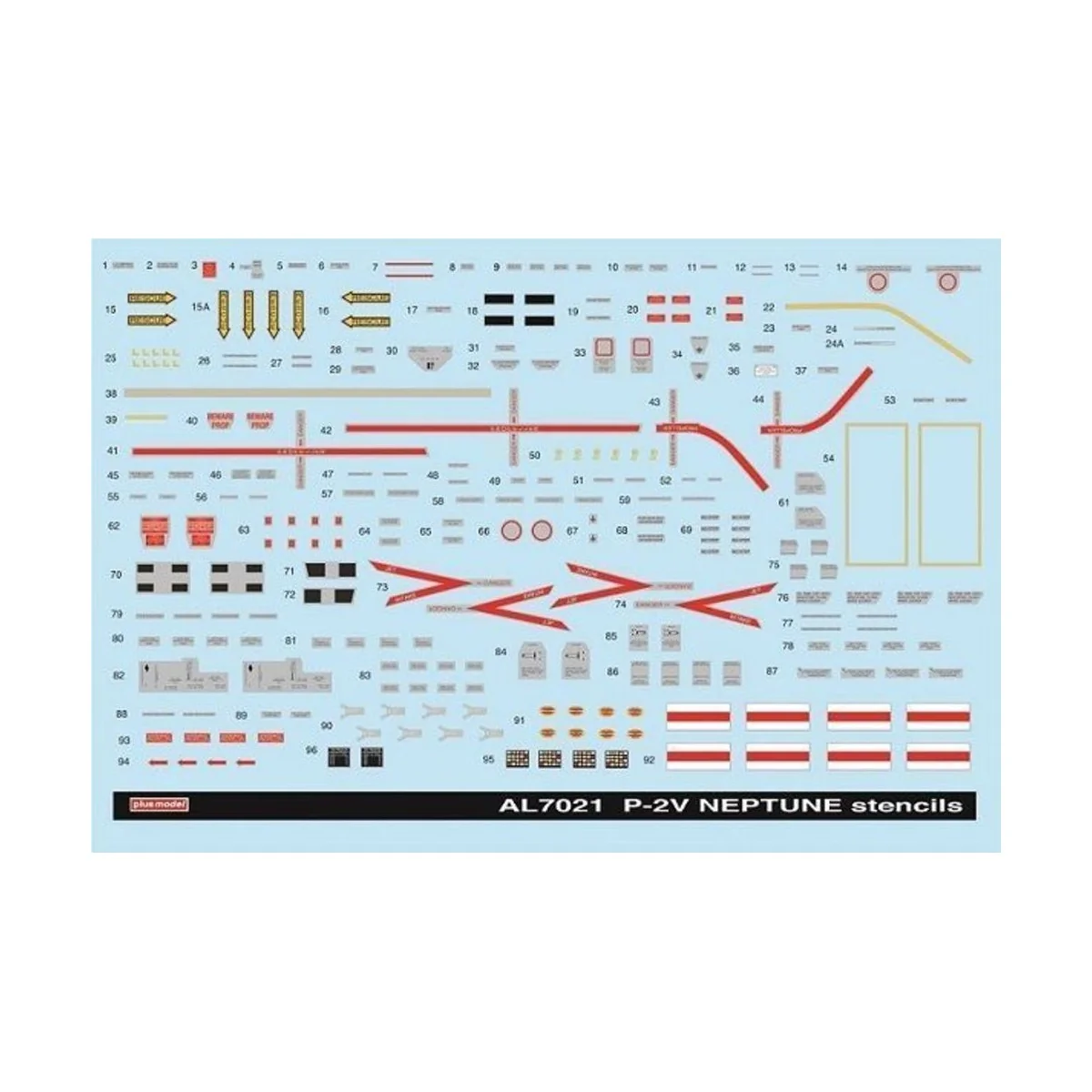 Stencils for P2V Neptune - Plus model AL7021
