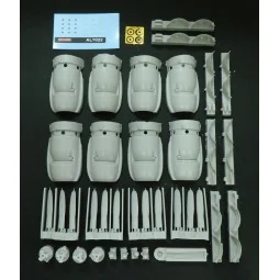 Correct engine set for C121 Constelation, 1/72 - Plus model AL7022
