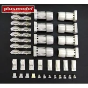 Engine cowlings for DC-6/C-118 Liftmaster, 1/72 - Plus model AL7031