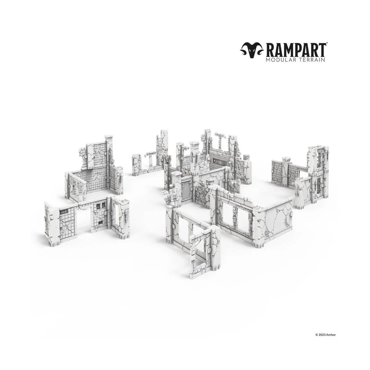 Modular Terrain: CITY RUINS - Archon Studio RAM0007