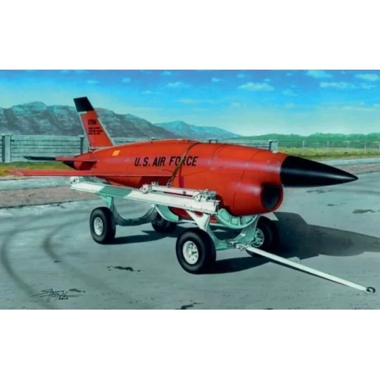 Firebee BQM-34 with transpoprt cart, 1/72 - Plus model AL7035 Firebee BQM-34 with transpoprt cart, 1/72 - Plus model AL7035