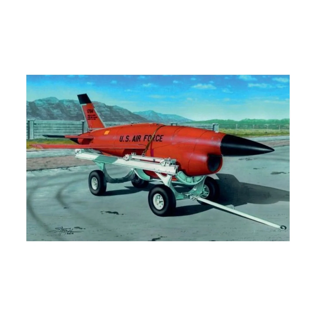 Firebee BQM-34 with transpoprt cart - Plus model AL7035