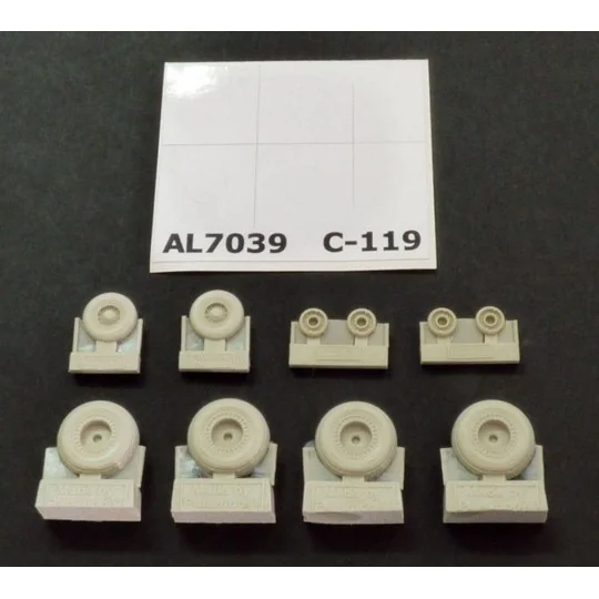 C-119 Boxcar wheels early version - Plus model AL7039