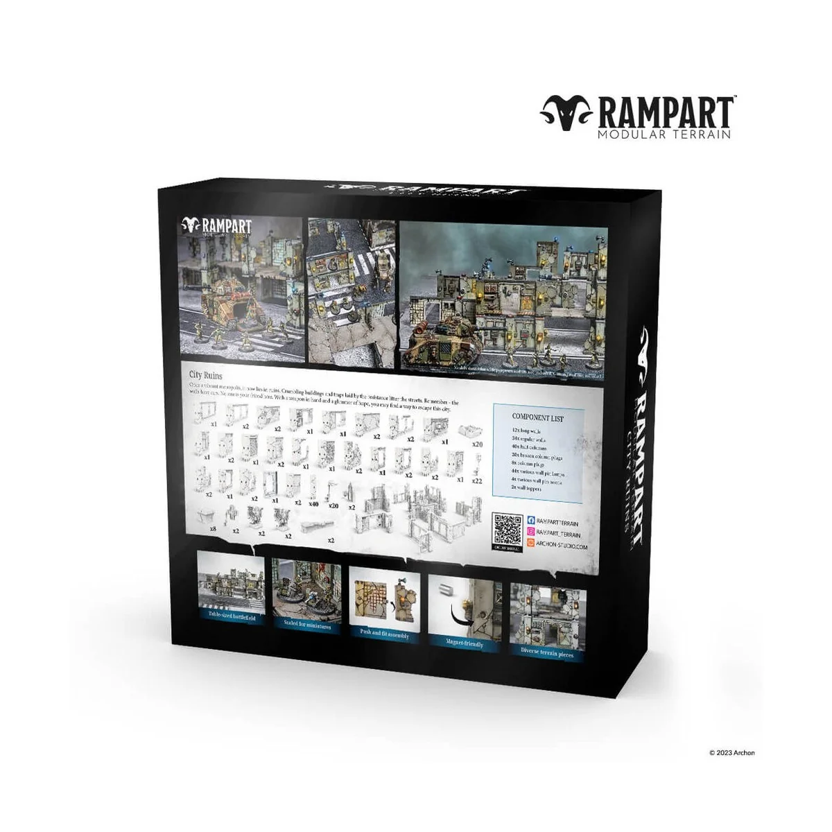 Modular Terrain: CITY RUINS - Archon Studio RAM0007