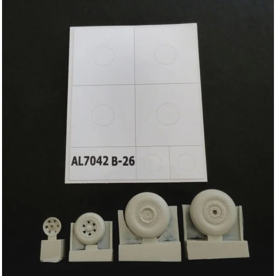B-26 Marauder late wheels groved, 1/72 - Plus model AL7042