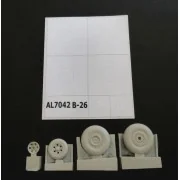 B-26 Marauder late wheels groved - Plus model AL7042