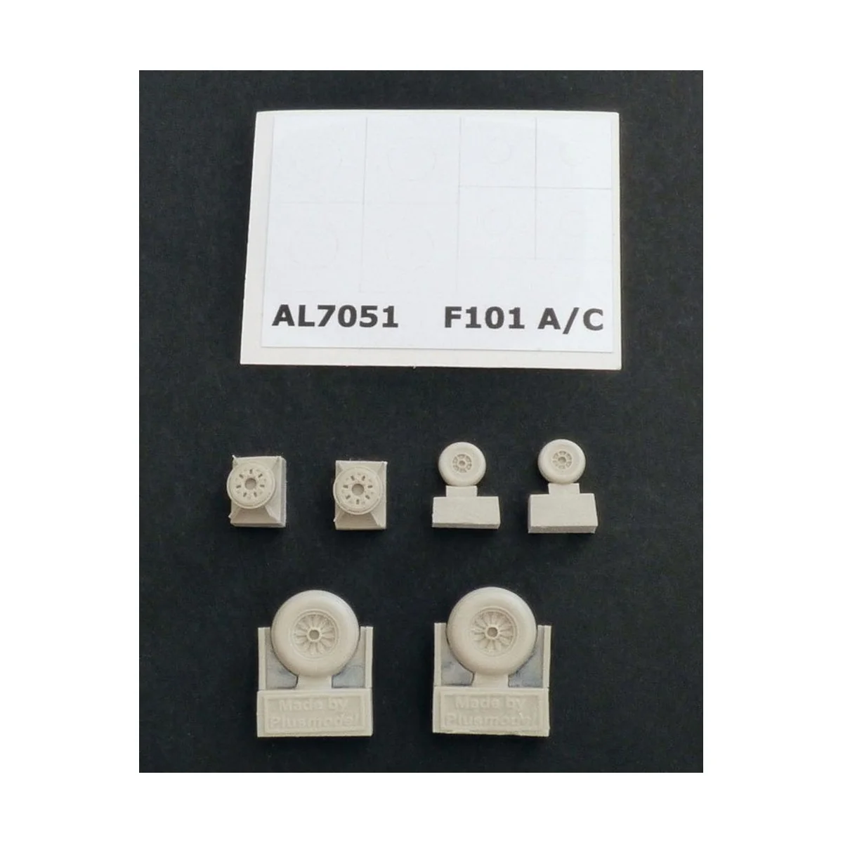 F-101A/C Woodoo wheels, 1/72 - Plus model AL7051 F-101A/C Woodoo wheels, 1/72 - Plus model AL7051