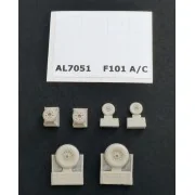 F-101A/C Woodoo wheels, 1/72 - Plus model AL7051 F-101A/C Woodoo wheels, 1/72 - Plus model AL7051