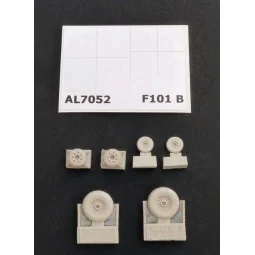 F-101B Woodoo wheels, 1/72 - Plus model AL7052