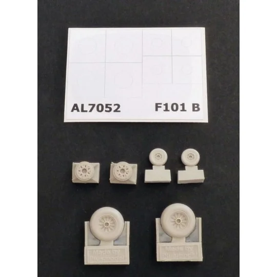 F-101B Woodoo wheels, 1/72 - Plus model AL7052 F-101B Woodoo wheels, 1/72 - Plus model AL7052