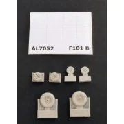 F-101B Woodoo wheels, 1/72 - Plus model AL7052 F-101B Woodoo wheels, 1/72 - Plus model AL7052