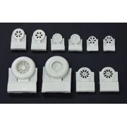 PBM5 Mariner wheels, 1/72 - Plus model AL7055