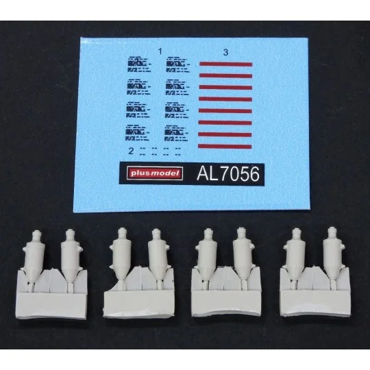 US rocket engines, 1/72 - Plus model AL7056 US rocket engines, 1/72 - Plus model AL7056