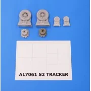 S2 Tracker wheels, 1/72 - Plus model AL7061